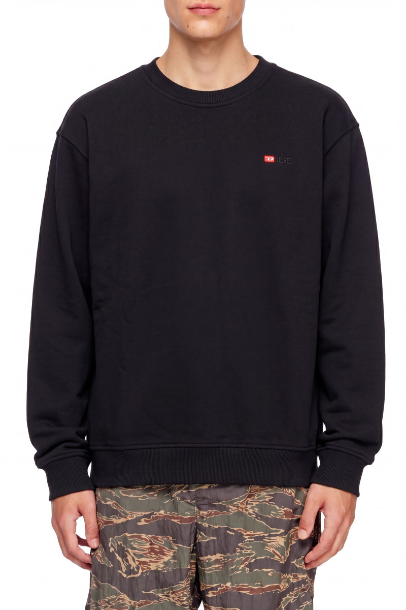 Mikina Diesel S-Norm-Microdiv Sweat-Shirt Black
