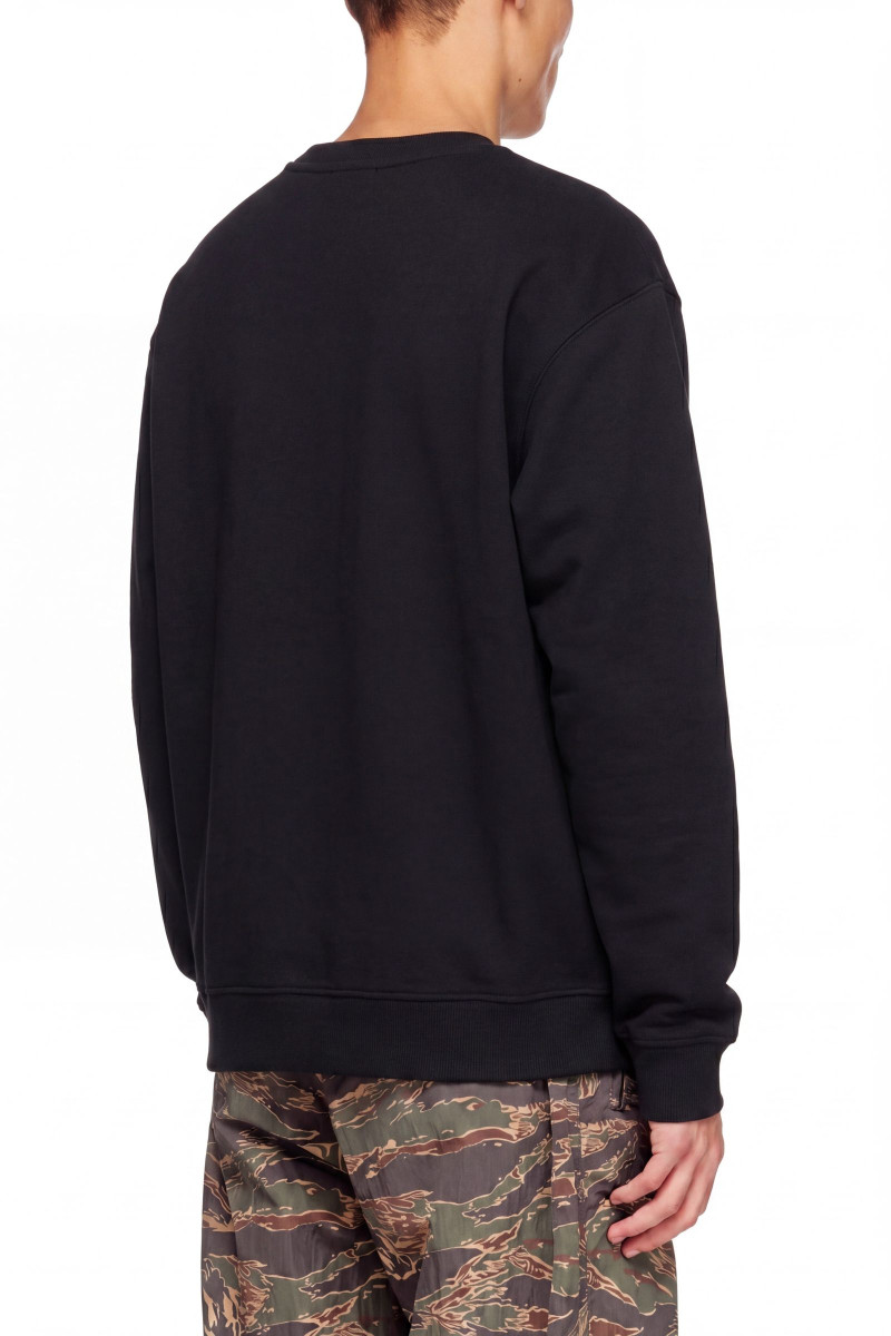 Mikina Diesel S-Norm-Microdiv Sweat-Shirt Black