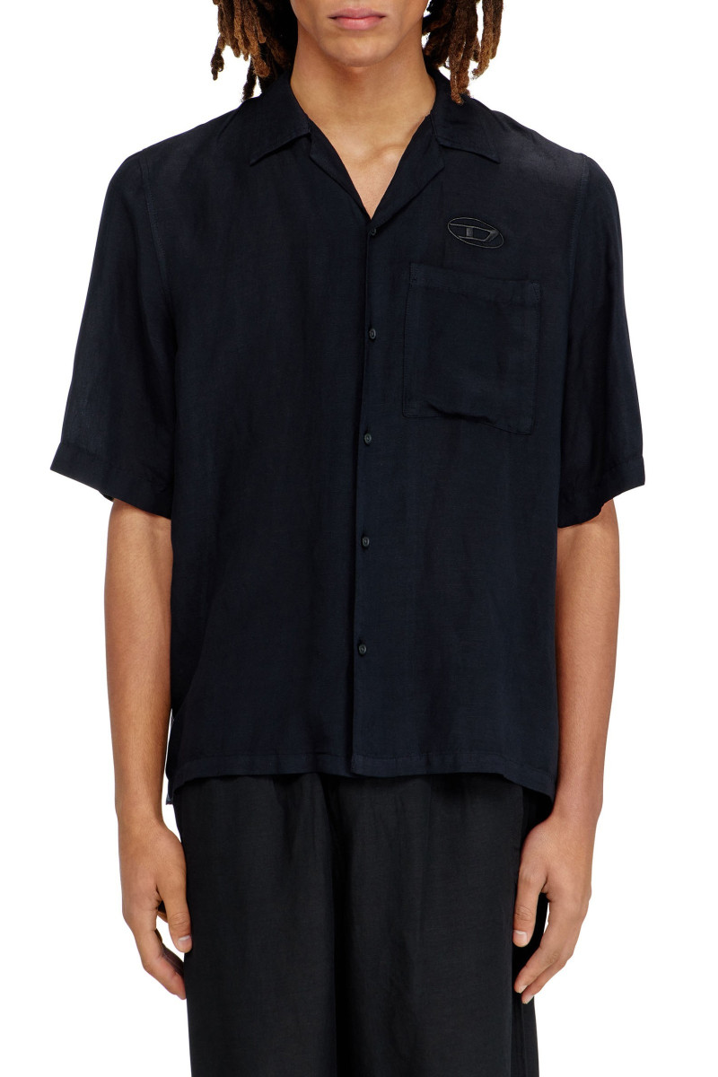 Košeľa Diesel S-Brack-Pgbs Shirt Caviar