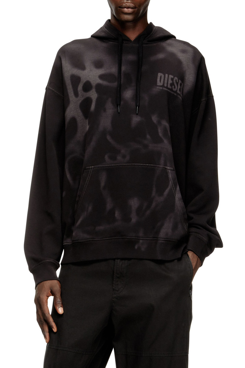 Mikina Diesel S-Boxt-Hood-V2 Sweat-Shirt Black