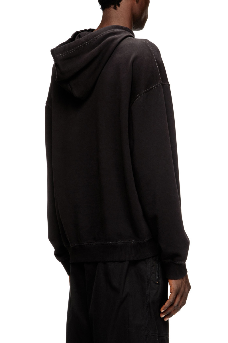 Mikina Diesel S-Boxt-Hood-V2 Sweat-Shirt Black