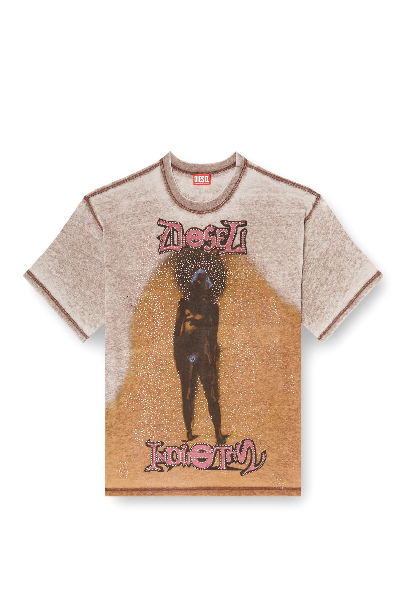 Tričko Diesel T-Boxt-V12 T-Shirt Marrone Scuro