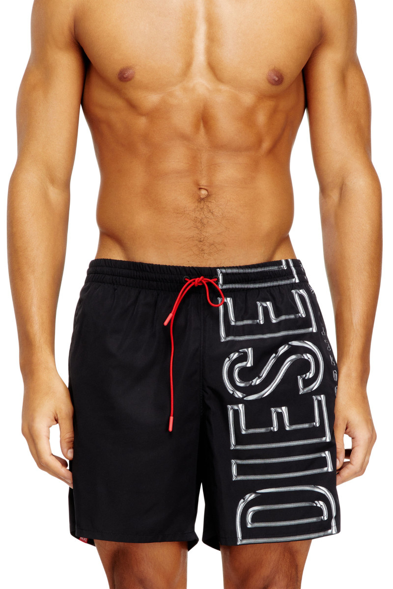 Fürdőruha Diesel Soccer-41-D-Core Boxer-Shorts Black