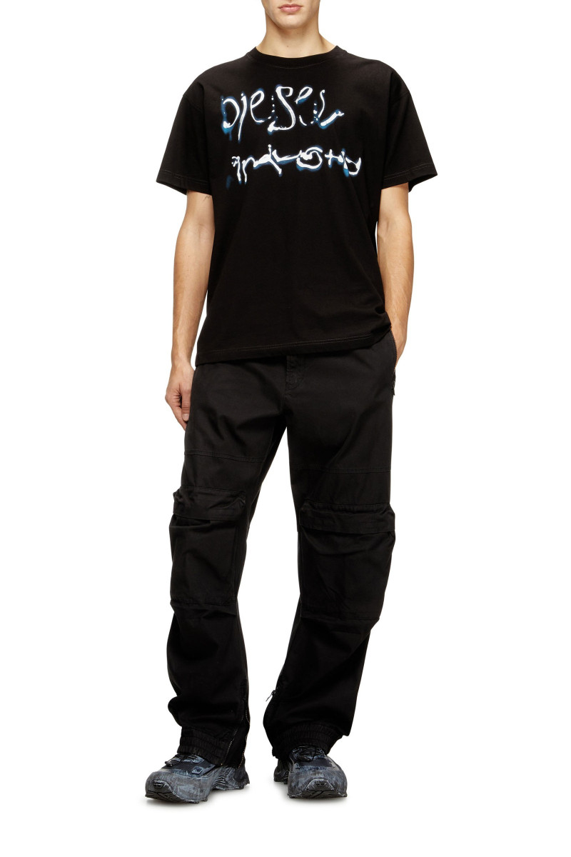 Tričko Diesel T-Norm-V8 T-Shirt Black