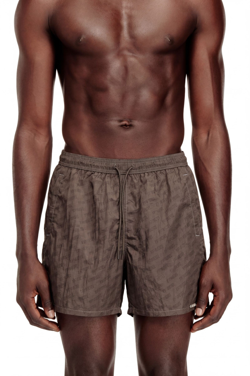 Fürdőruha Diesel Sport-41-Utlt Boxer-Shorts Black Olive