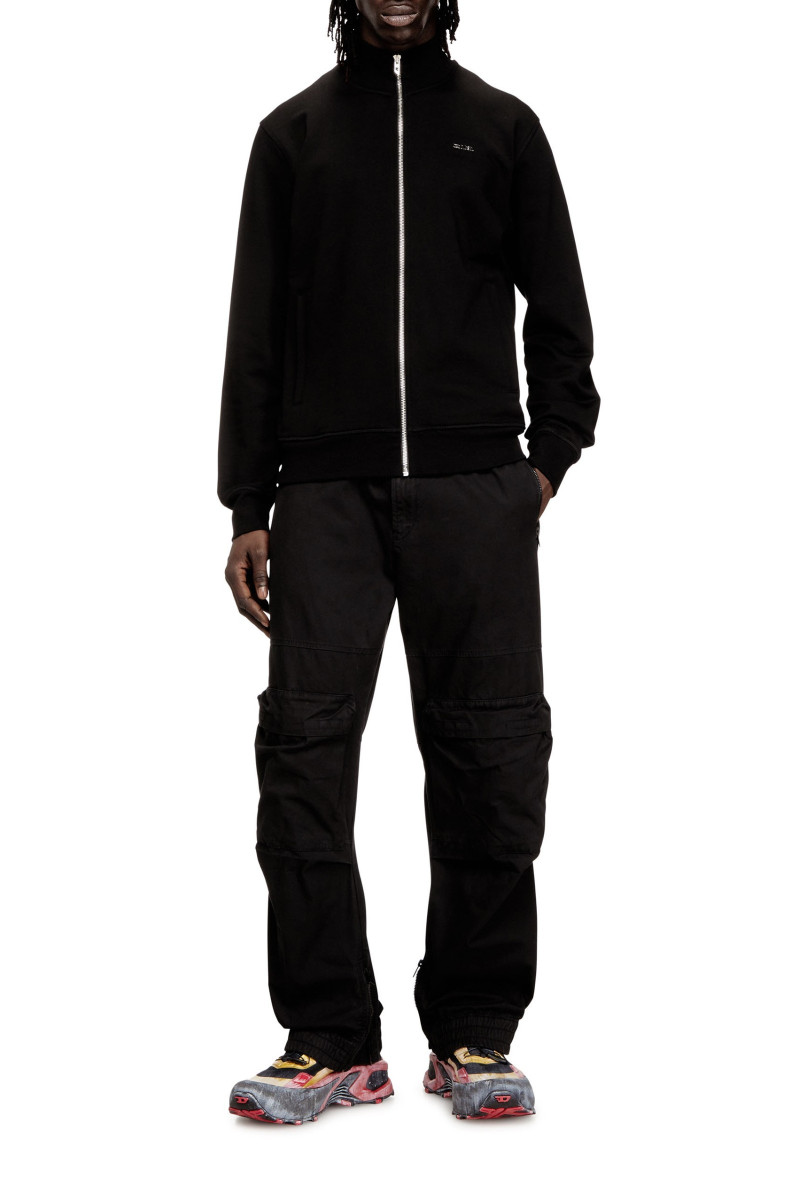 Mikina Diesel S-Lock-Met Sweat-Shirt Black