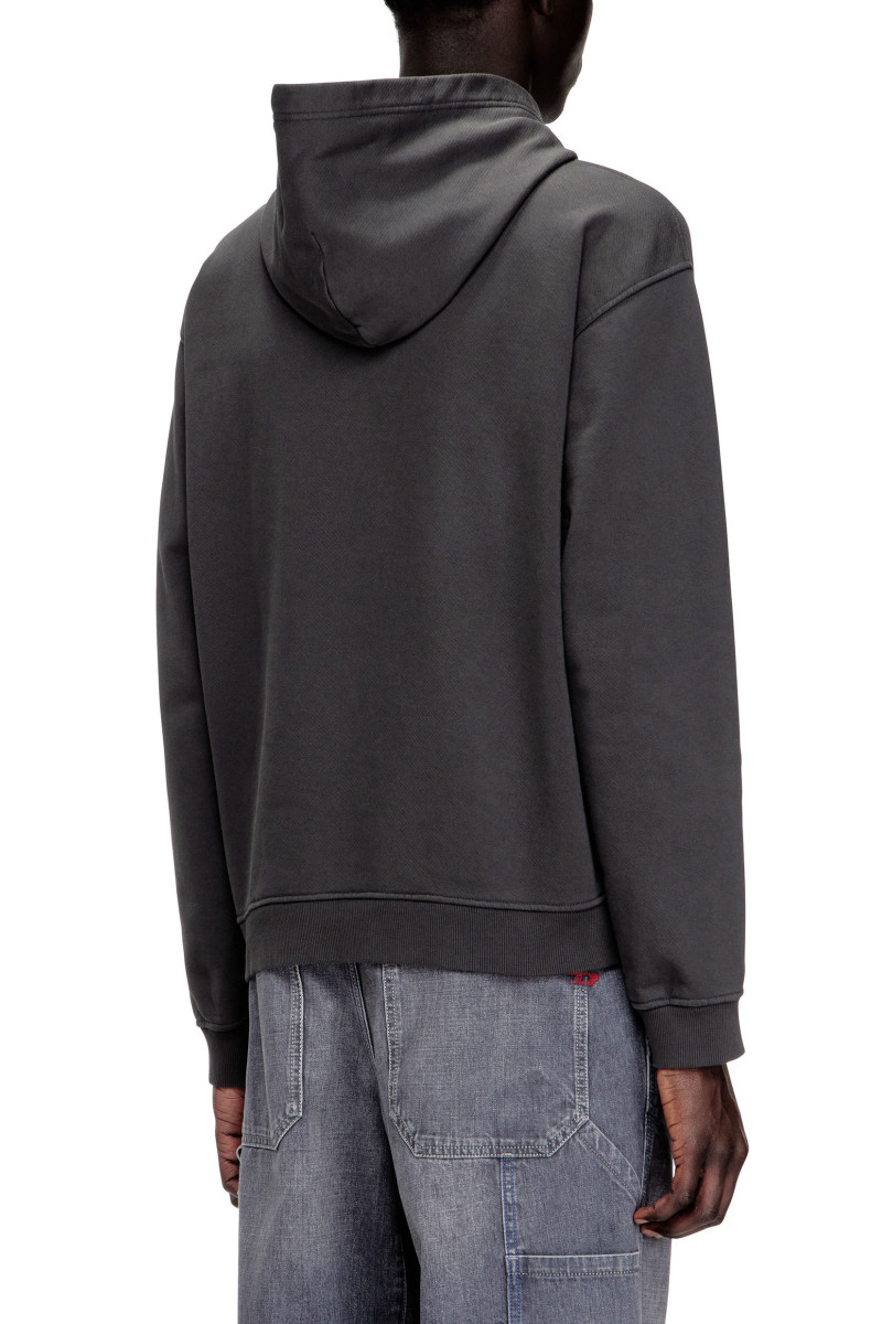 Mikina Diesel S-Norman-Hood Sweat-Shirt Grey
