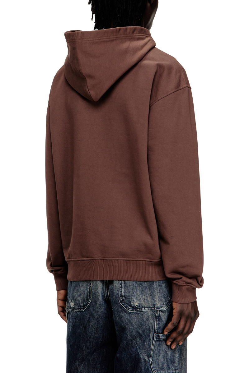 Mikina Diesel S-Norman-Hood Sweat-Shirt Chicory Coffee