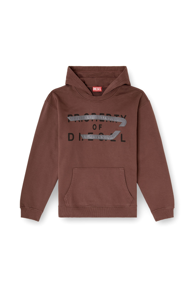 Mikina Diesel S-Norman-Hood Sweat-Shirt Chicory Coffee