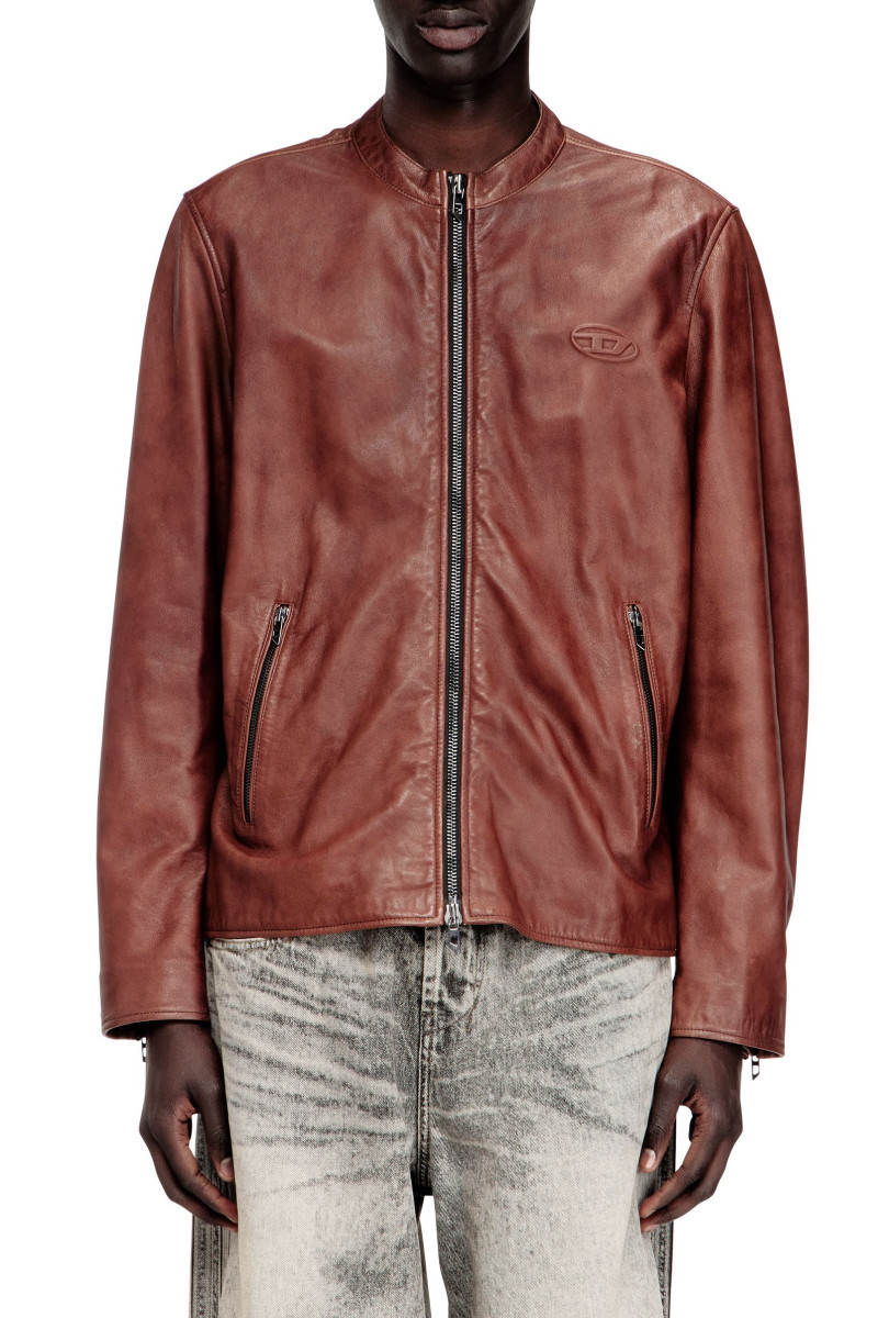 Levně Bunda diesel l-tad-bkbx jacket chicory coffee