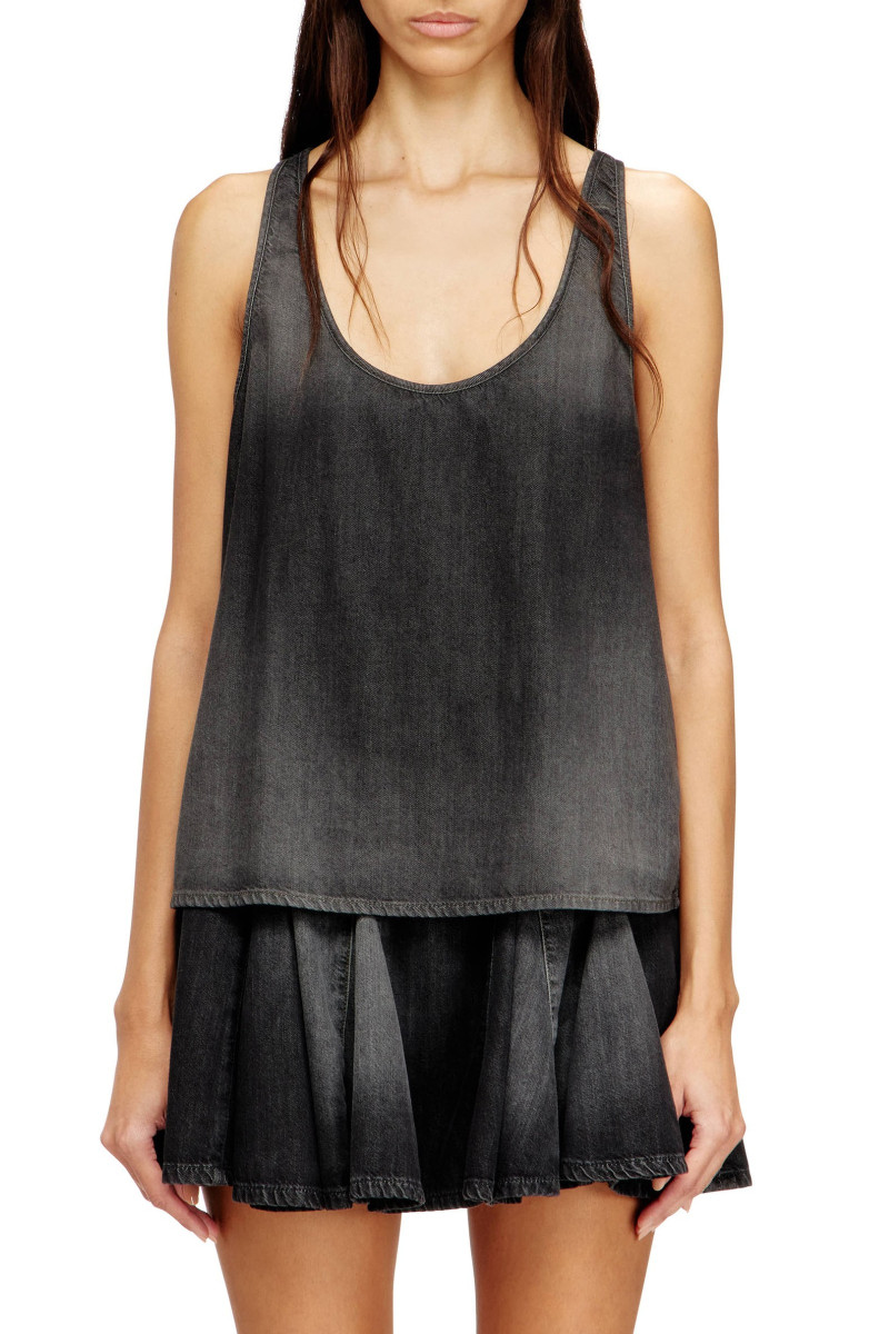 Top Diesel De-Misy-S Tank Top Black/Denim