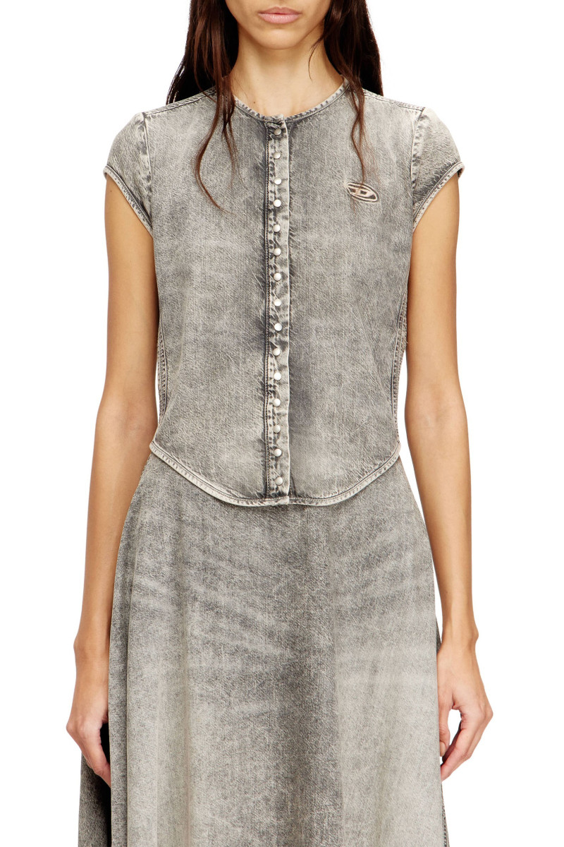 Košeľa Diesel De-Roset-S Shirt Black/Denim