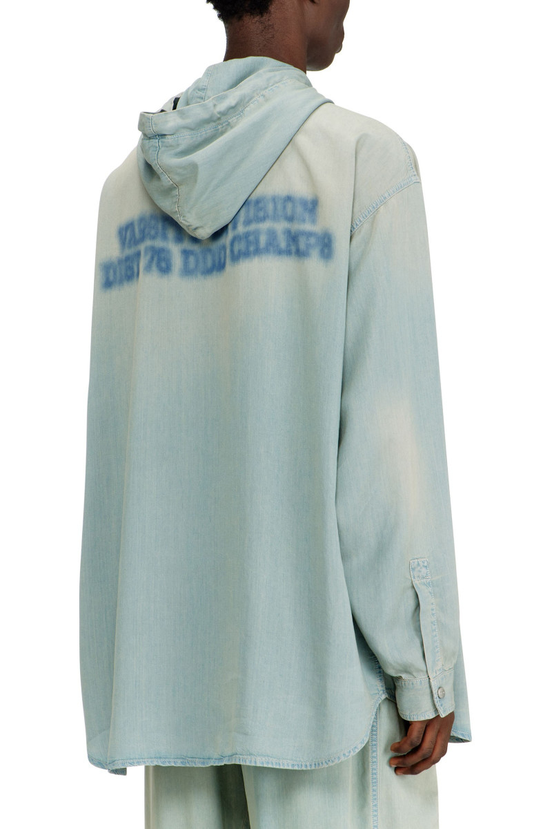 Košeľa Diesel D-Dewny-Hood-S3 Shirt Denim