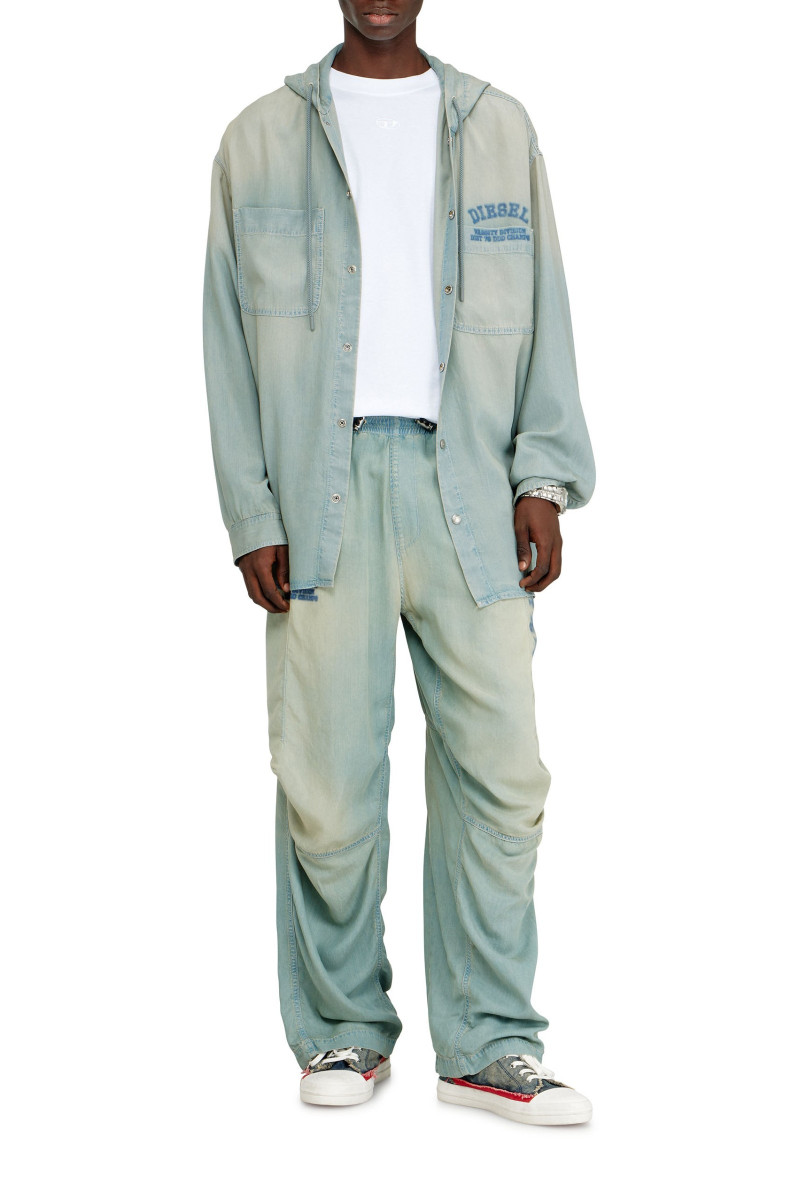 Košeľa Diesel D-Dewny-Hood-S3 Shirt Denim