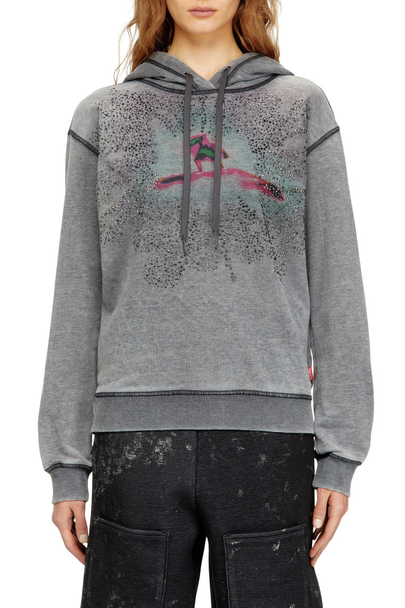 Mikina Diesel F-Normy-Hood-S1 Sweat-Shirt Black