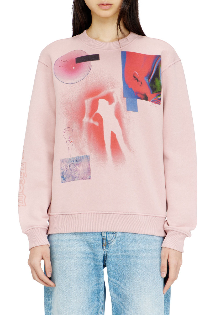 Mikina Diesel F-Normy-S1 Sweat-Shirt Pale Mauve