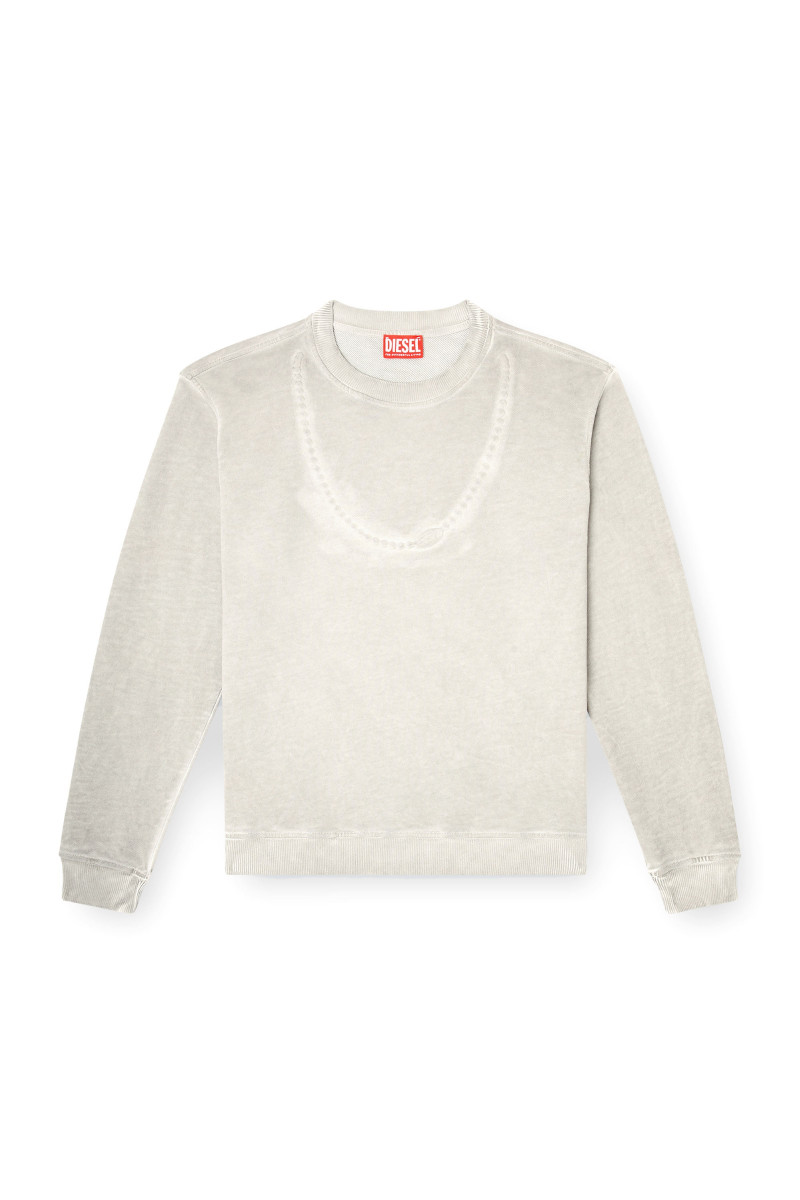 Mikina Diesel F-Normy-S2 Sweat-Shirt Off White