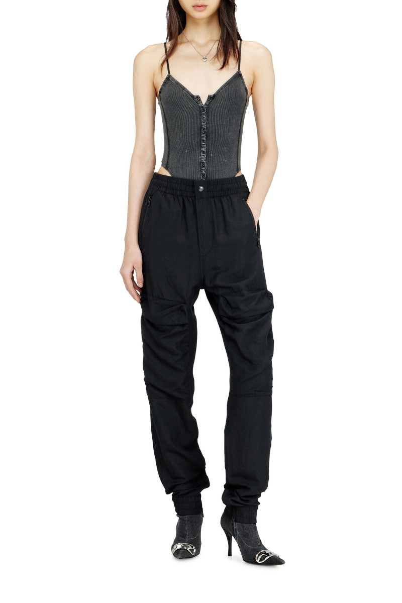 Nohavice Diesel P-Ride-S2 Trousers Caviar