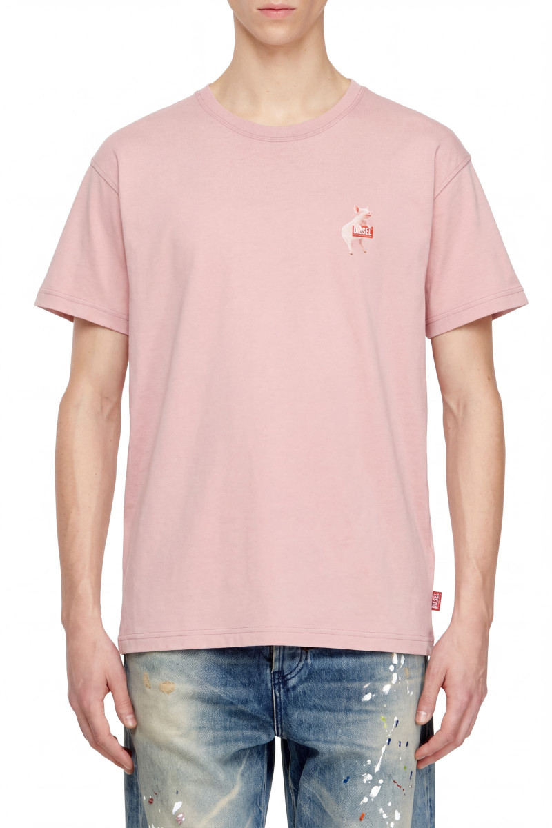 Póló Diesel T-Norm-V4 T-Shirt Pale Mauve