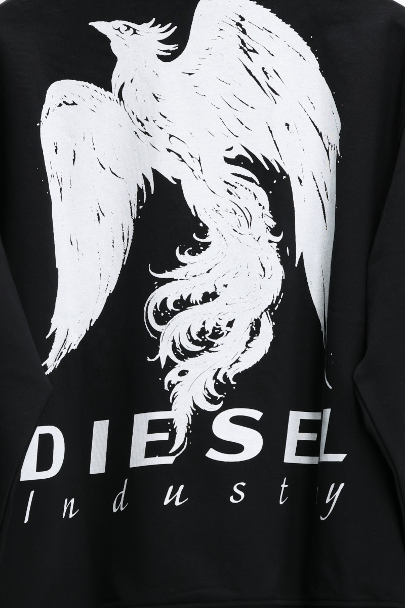 Mikina Diesel S-Macs-Hood-V3 Sweat-Shirt Black