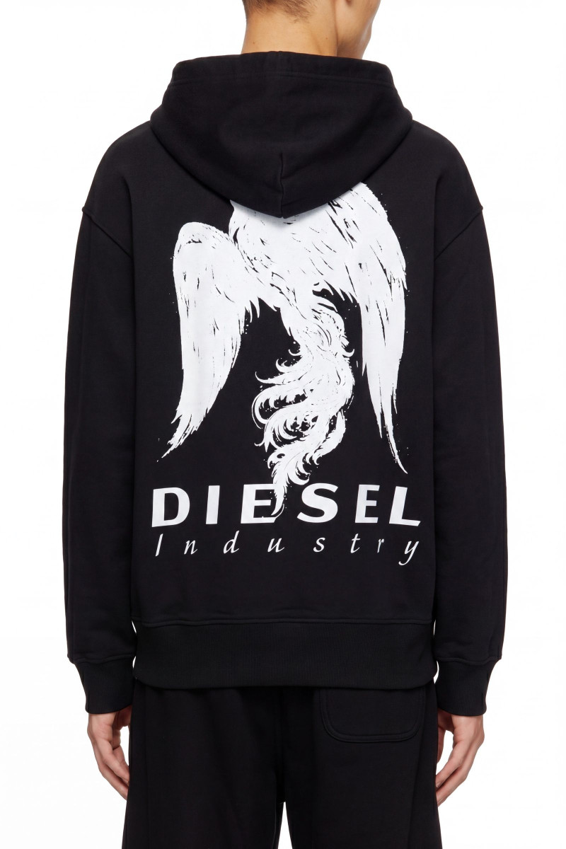 Mikina Diesel S-Macs-Hood-V3 Sweat-Shirt Black
