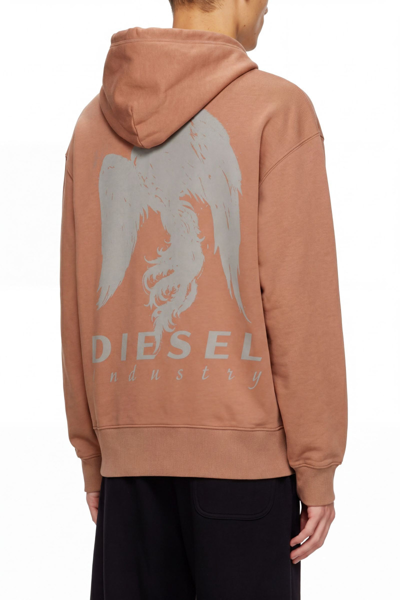 Mikina Diesel S-Macs-Hood-V3 Sweat-Shirt Mocha Mousse