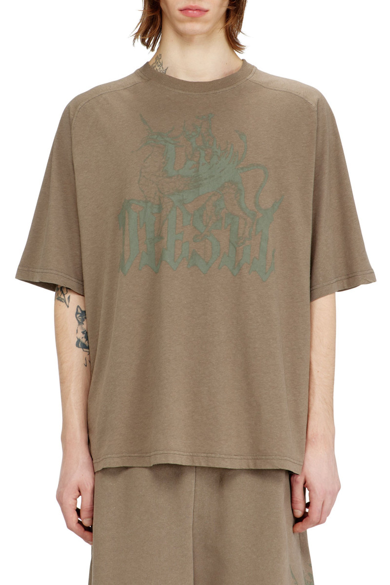 Tričko Diesel T-Jussi-A T-Shirt Brown