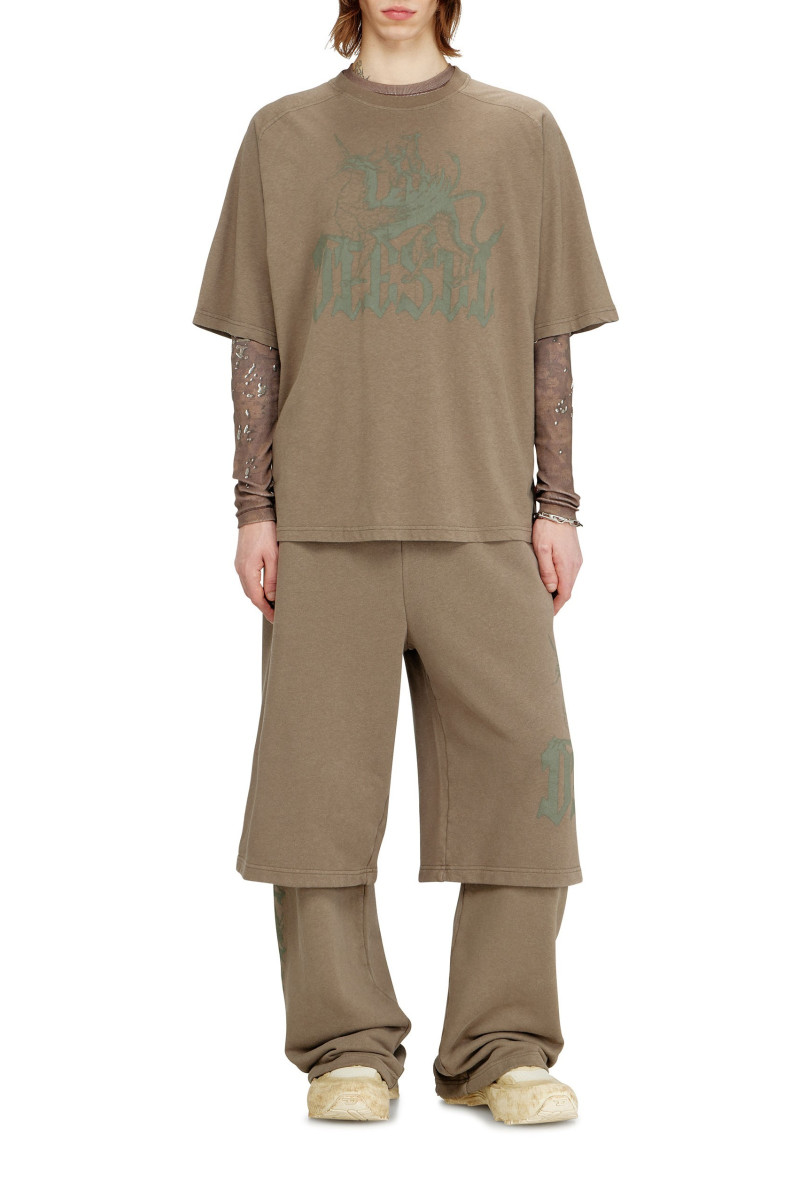 Tričko Diesel T-Jussi-A T-Shirt Brown