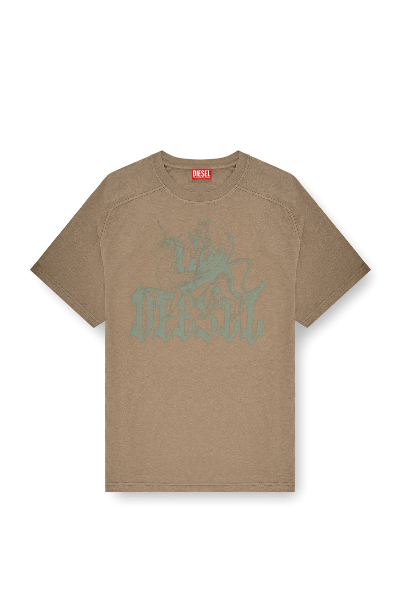 Tričko Diesel T-Jussi-A T-Shirt Brown