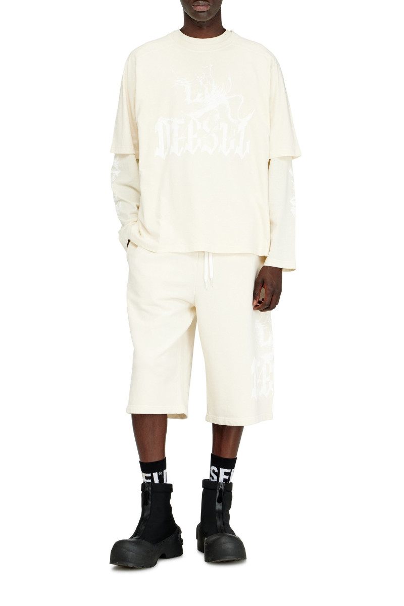 Tričko Diesel T-Jussi-A T-Shirt Off White