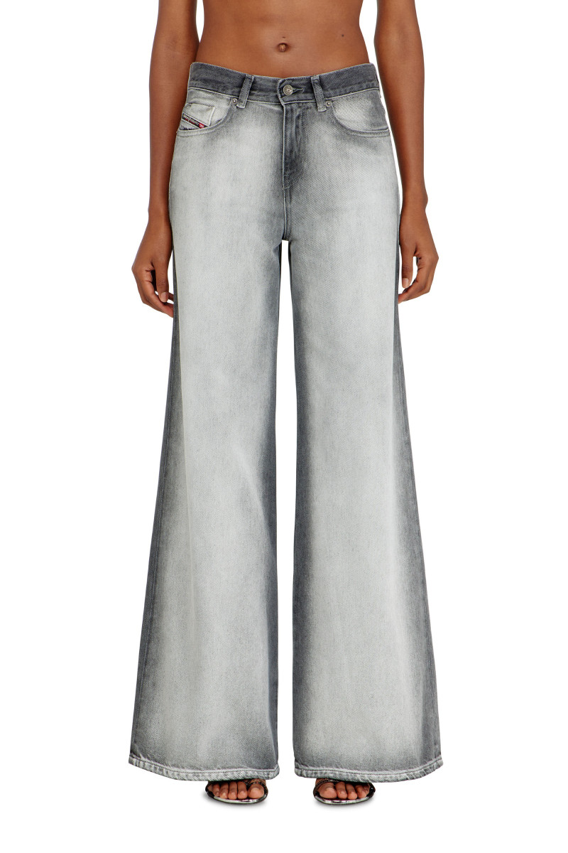 Džínsy Diesel 1978 D-Akemi-Fsi Trousers Black/Denim