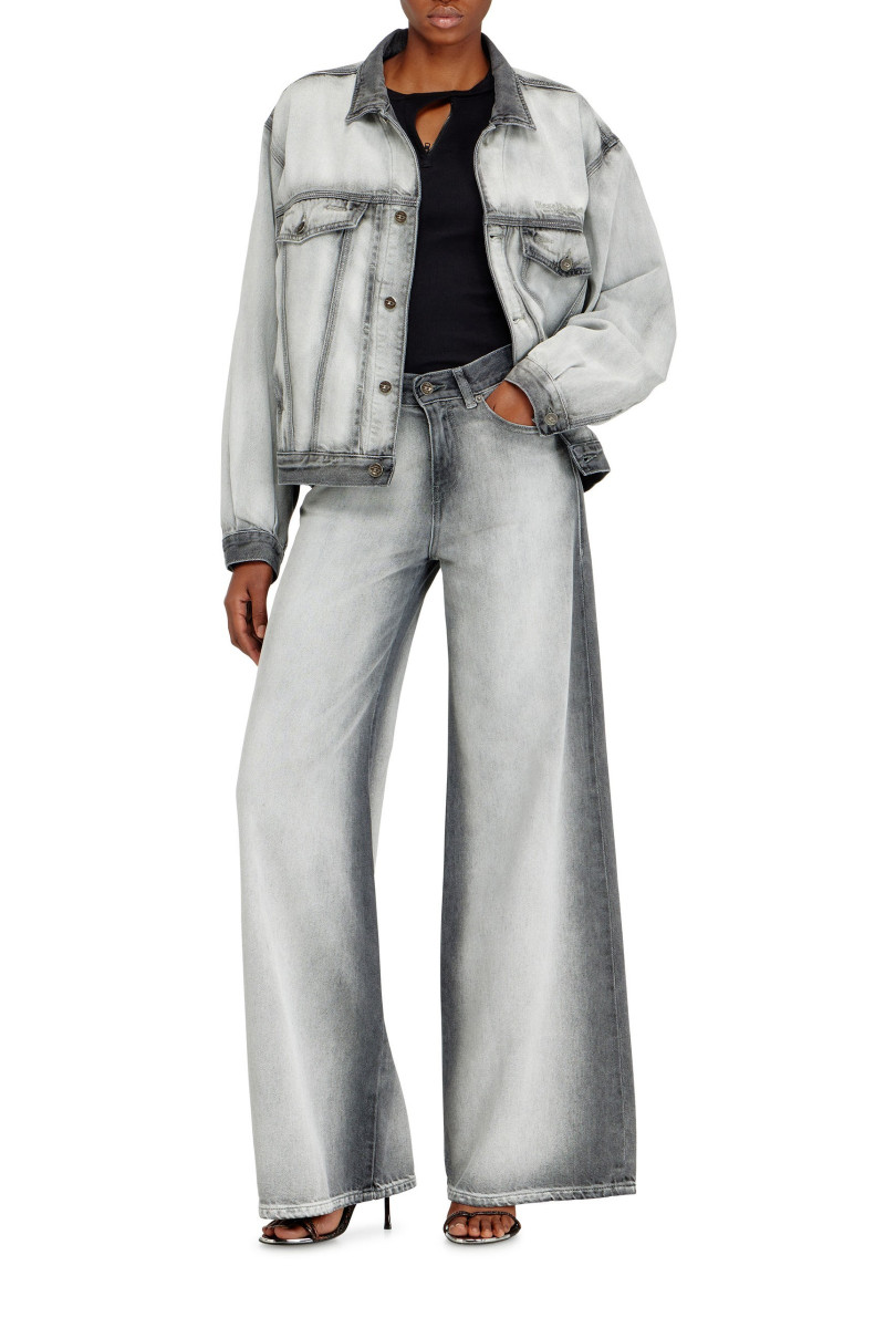 Džínsy Diesel 1978 D-Akemi-Fsi Trousers Black/Denim