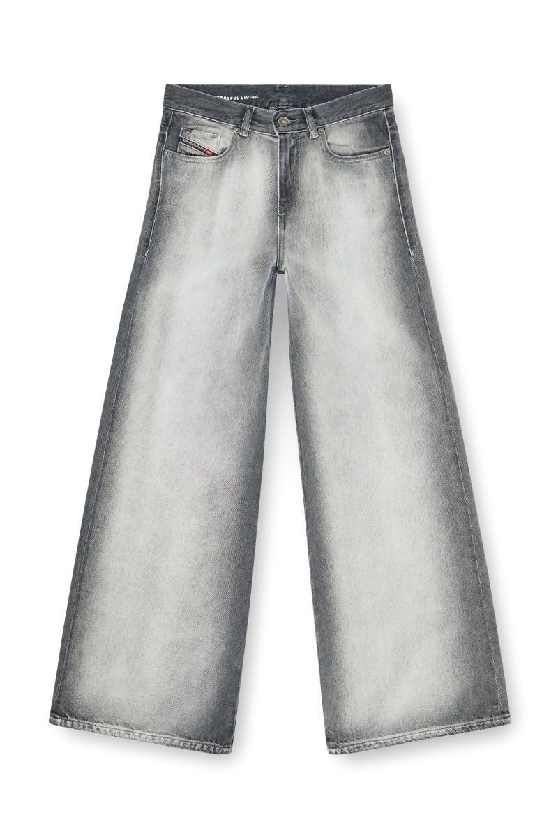 Džínsy Diesel 1978 D-Akemi-Fsi Trousers Black/Denim