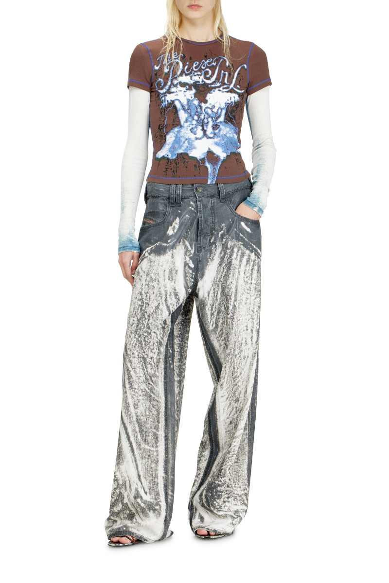 Džínsy Diesel 1997 D-Enim-M-L-Fsi Trous Black/Denim