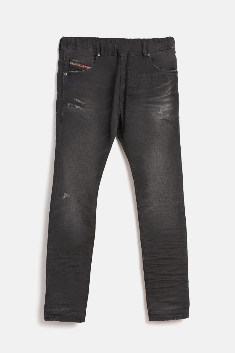 Džínsy Diesel E-Krooley Jogg Sweat Jeans Black/Denim