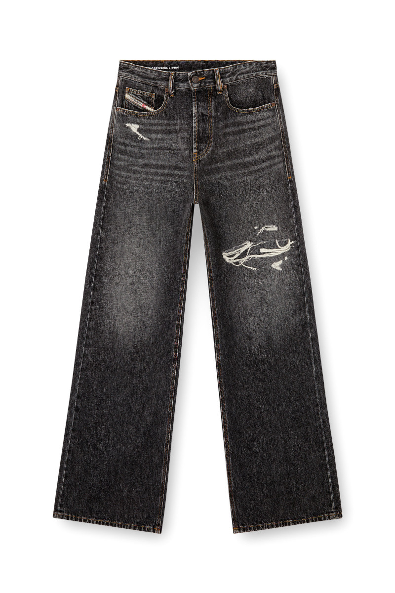 Džínsy Diesel D-Rise Trousers Black/Denim