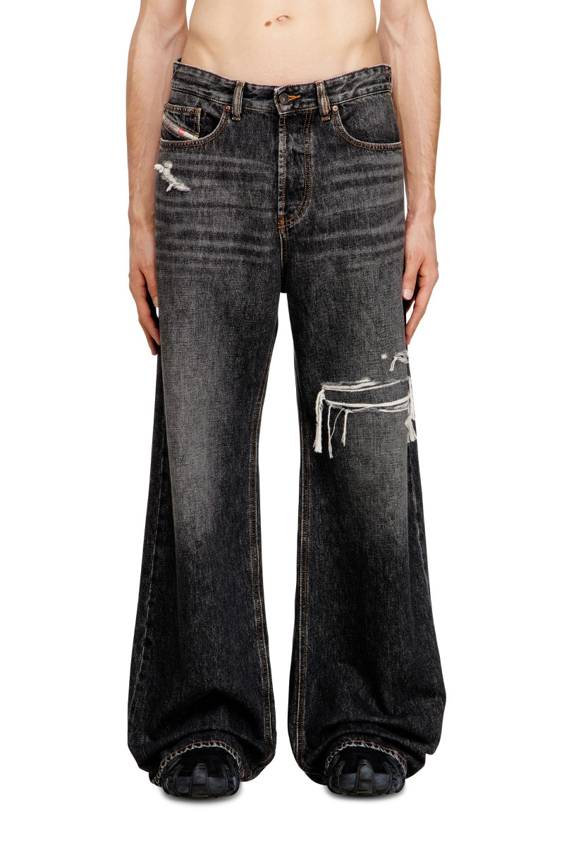 Džínsy Diesel D-Rise Trousers Black/Denim