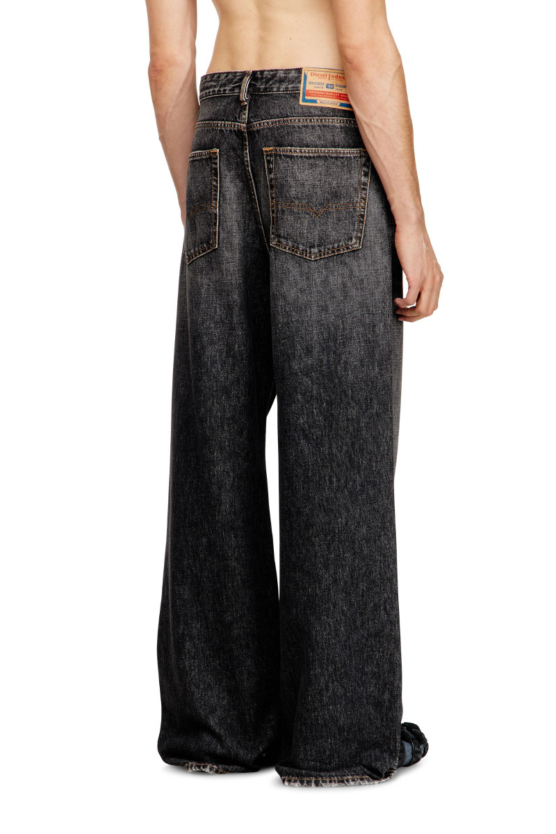 Džínsy Diesel D-Rise Trousers Black/Denim
