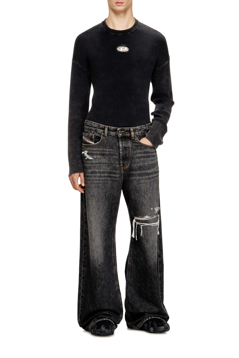 Džínsy Diesel D-Rise Trousers Black/Denim