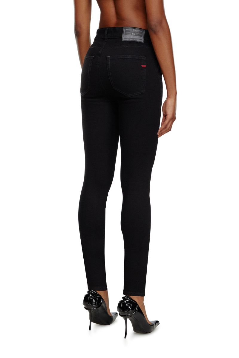 Džínsy Diesel 1984 Slandy-High Trousers Black/Denim