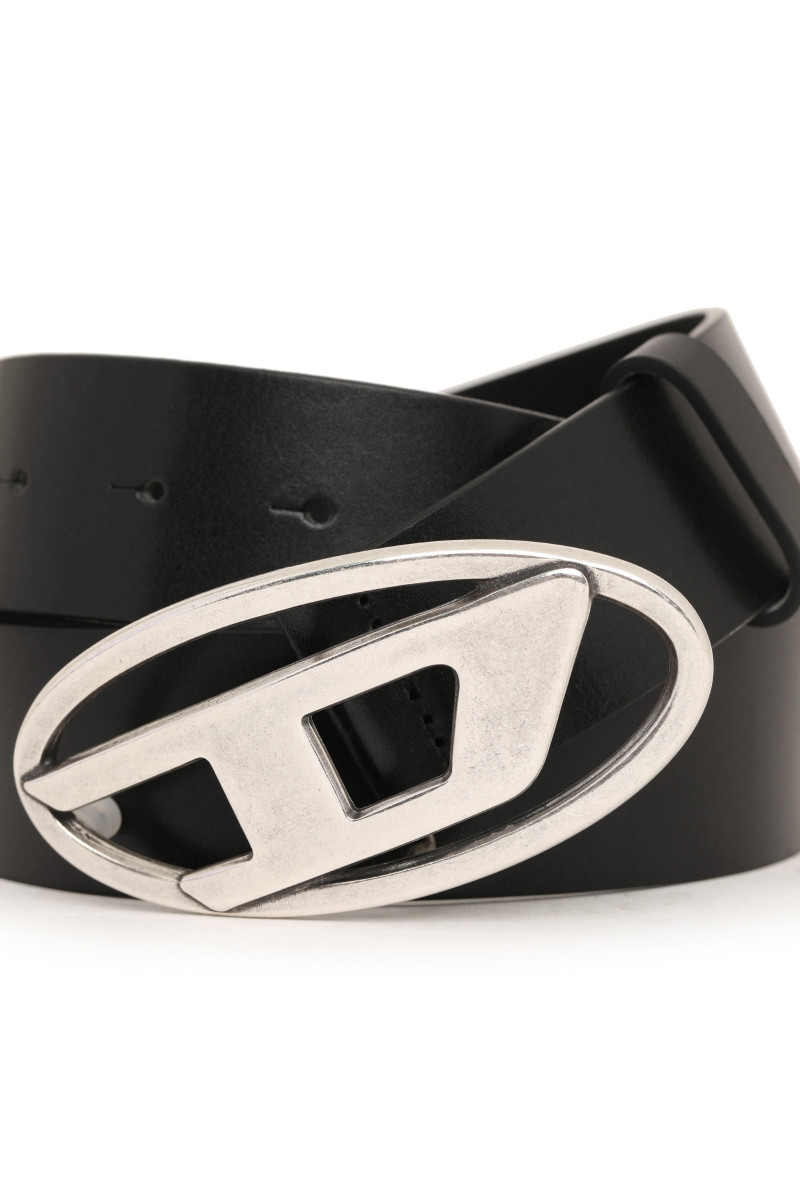 Opasok Diesel Oval D Logo B-1Dr Belt Black