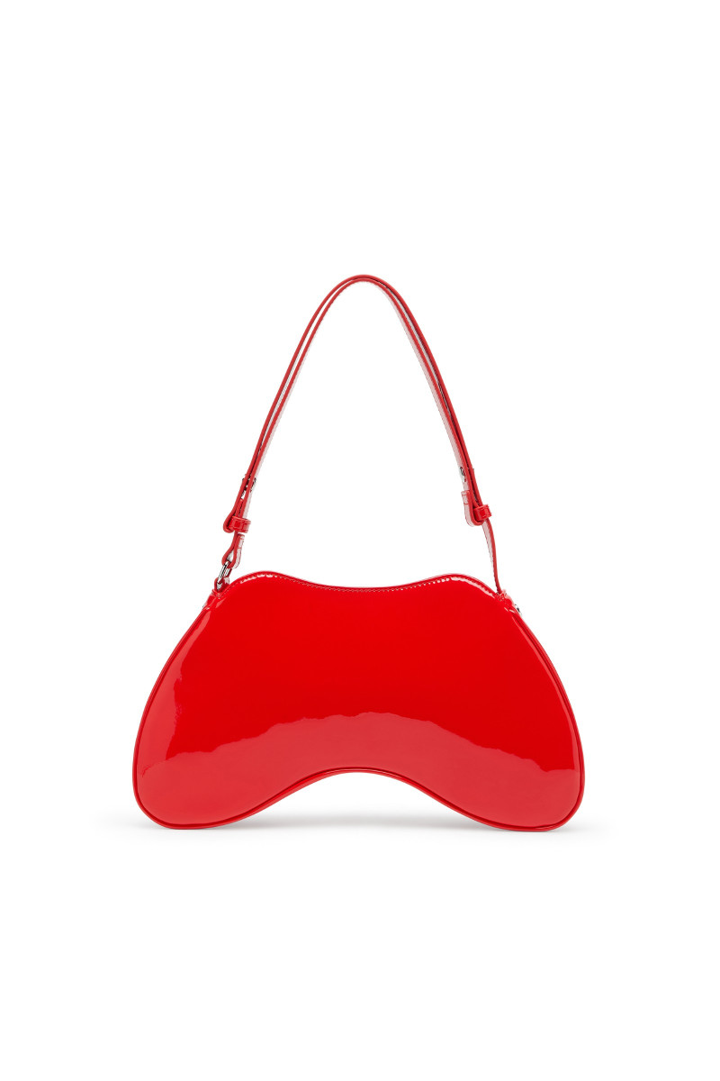 Kabelka Diesel Play Shoulder Cross Bodybag Red/Chromed