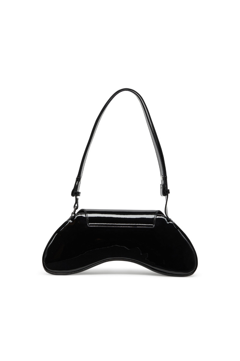Kabelka Diesel Play Crossbody Shoulder Bag Black/Chromed