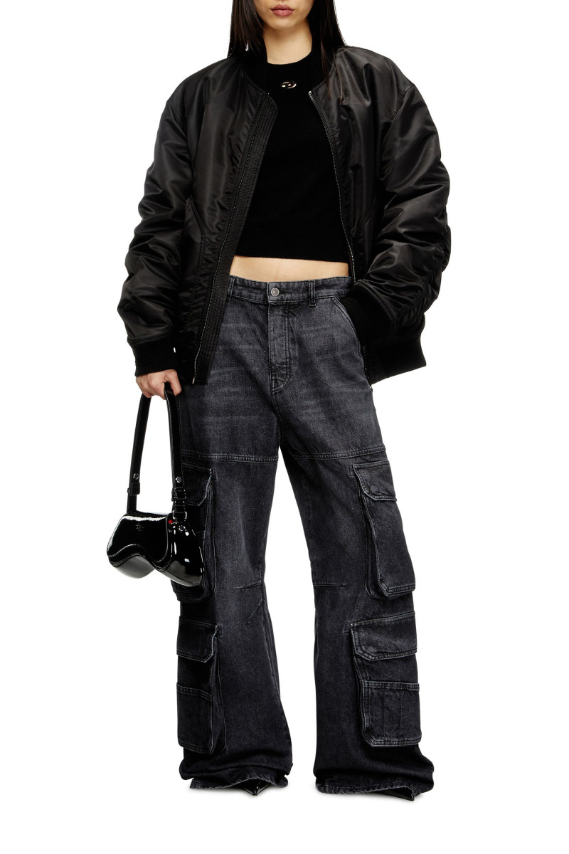 Kabelka Diesel Play Crossbody Shoulder Bag Black/Chromed