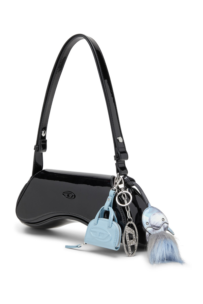 Kabelka Diesel Play Crossbody Shoulder Bag Black/Chromed