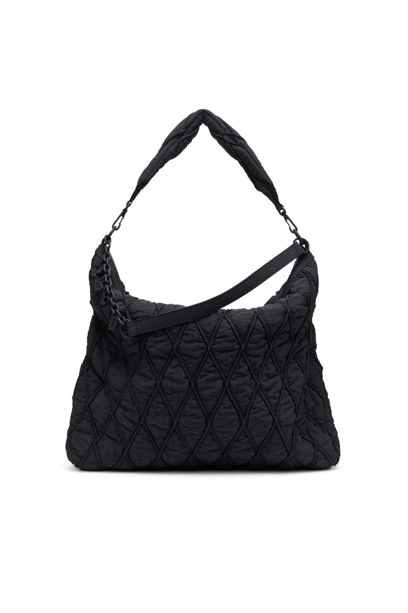 Kabelka Diesel Charm-D Hobo Shoulder Bag Black