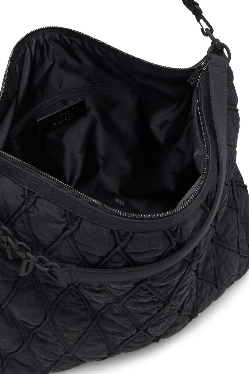 Kabelka Diesel Charm-D Hobo Shoulder Bag Black