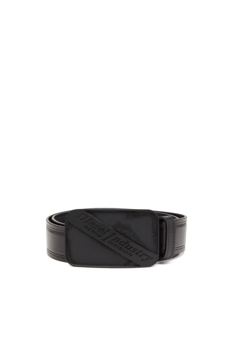 Opasok Diesel Diesel Logo B-Industry Belt Black/Black