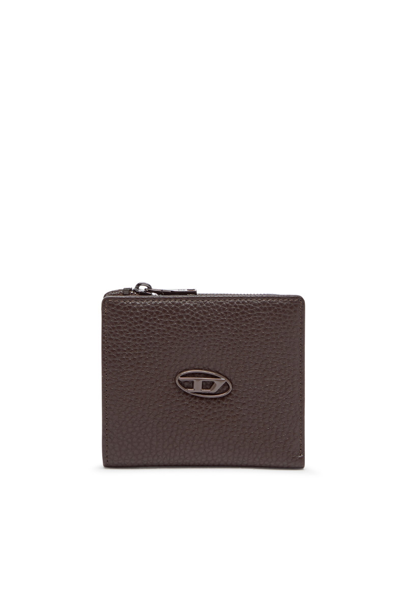 Pénztárca Diesel Hissu Evo Bi Fold Zip L Wallet Dark Brown