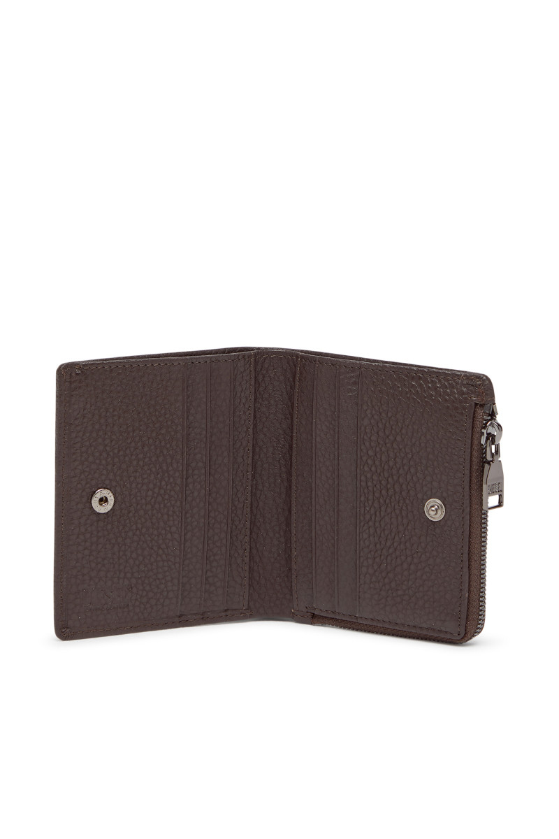 Peňaženka Diesel Hissu Evo Bi Fold Zip L Wallet Dark Brown